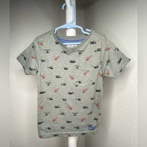 Huntington Boys 6 Short Sleeves With Helicopter Prints